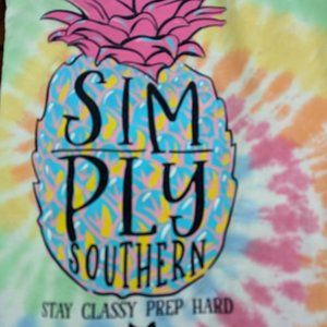 Simply Southern Long Sleeved Tie-Dye T-Shirt, size Small women's